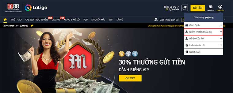 M88 Rewards - Chương trình tích điểm đổi tiền mặt tại M88 M88 Rewards - Chương trình tích điểm đổi tiền mặt tại M88