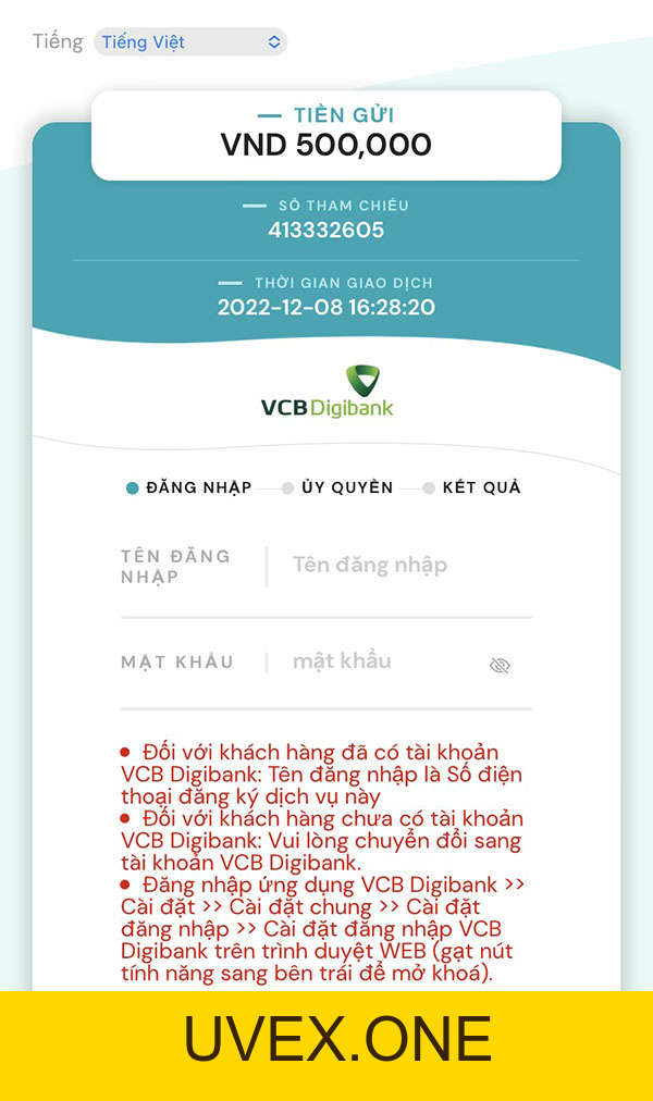 Hướng dẫn cách gửi tiền vào tài khoản M88