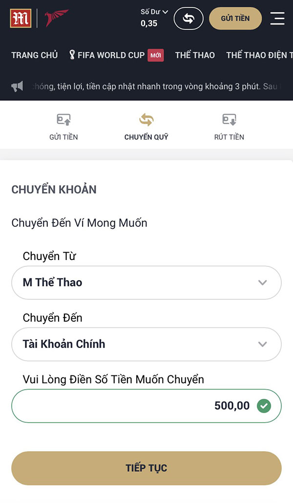 Hướng dẫn cách rút tiền tại nhà cái M88