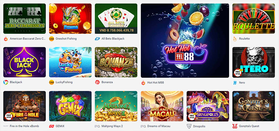 Slot game M88 - Nền tảng giải trí hàng đầu Châu Á