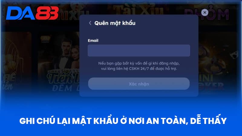 Quên Mật Khẩu DA88 - Hướng Dẫn Giúp Bạn Truy Cập An Toàn Quên Mật Khẩu DA88 - Hướng Dẫn Giúp Bạn Truy Cập An Toàn