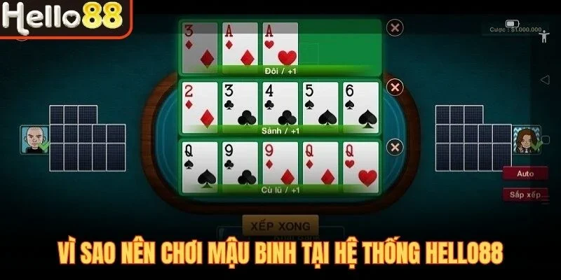 Mậu Binh Hello88 - Trải Nghiệm Game Bài Hấp Dẫn 2026